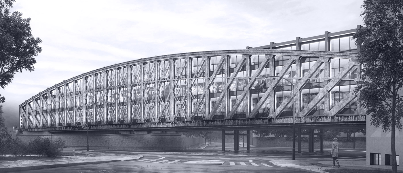 CAPRATE Referenz Berlin Brücke schwarz-weiß